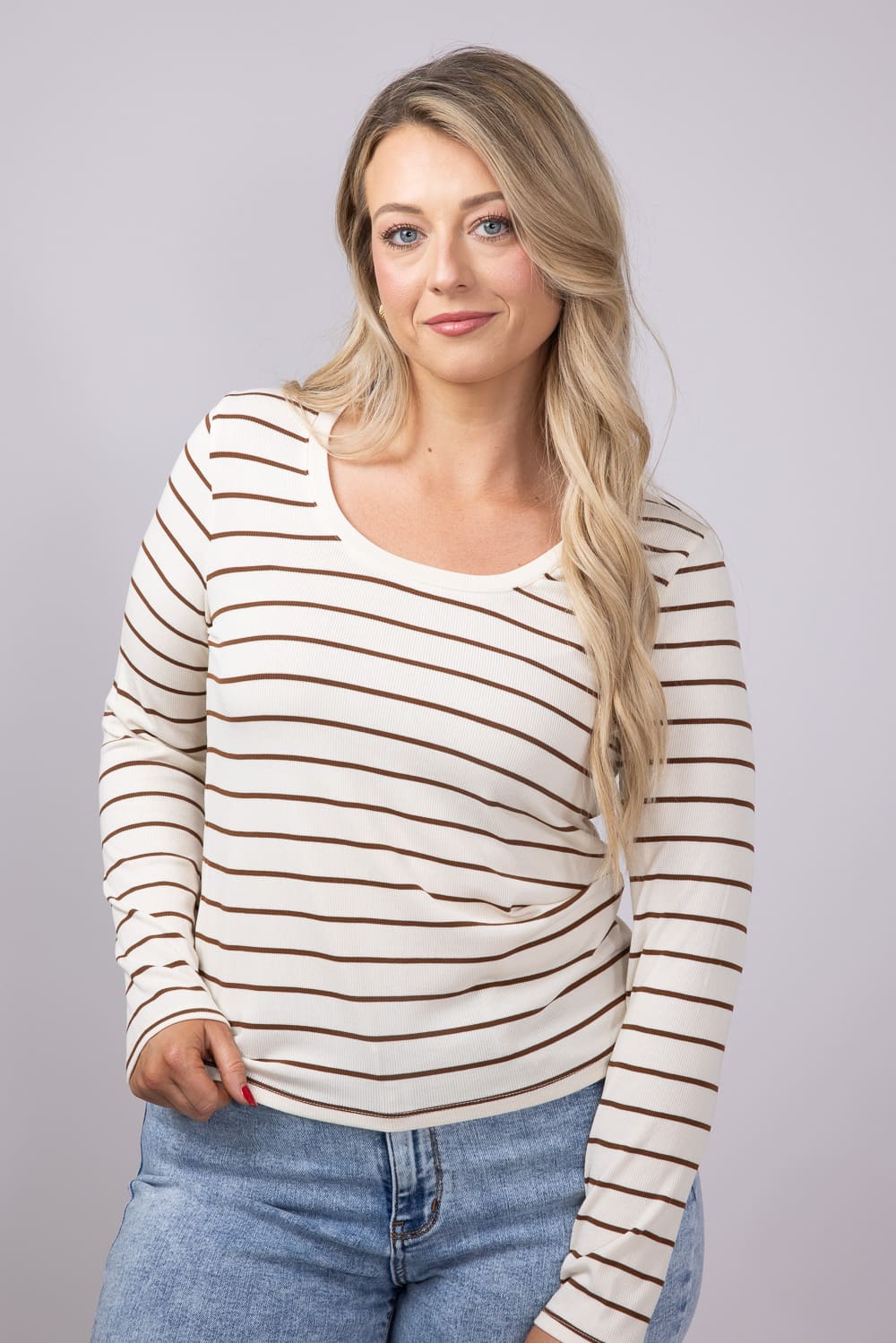 Thread & Supply Lauren Shirt for Women in Off White | T2976MSTS-OFFWHITEBRONZE - Image 3