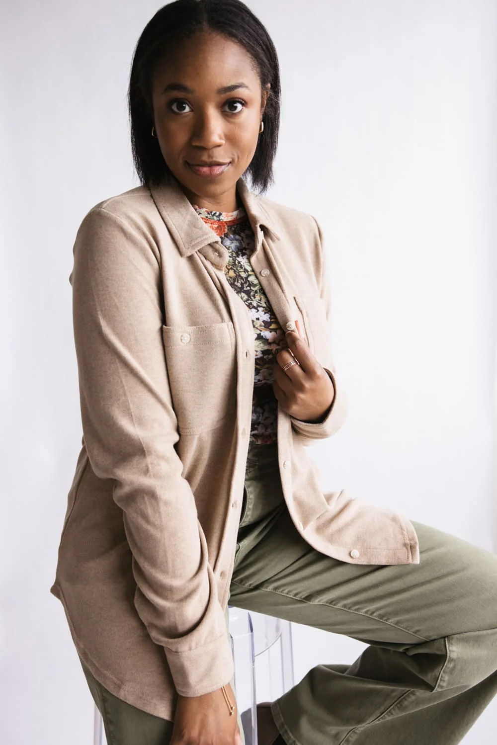 Thread & Supply Lewis Soft Luxe Button Up Shirt for Women - Image 10
