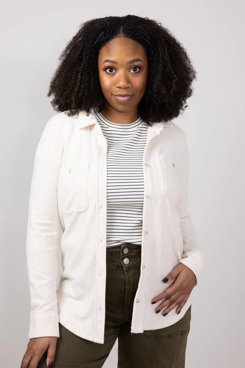 Thread & Supply Lewis Soft Luxe Button Up Shirt for Women - Image 15