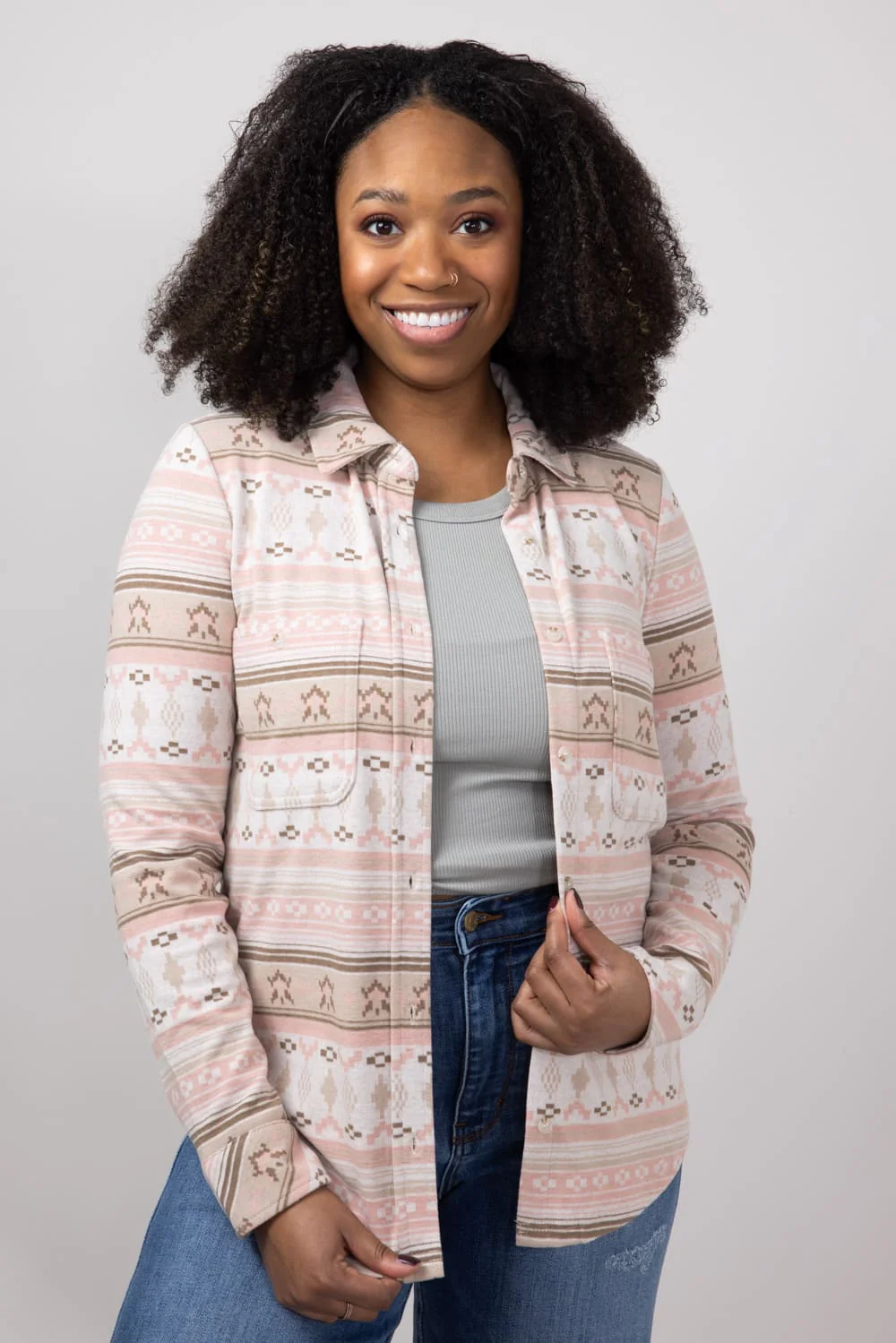 Thread & Supply Lewis Soft Luxe Button Up Shirt for Women - Image 16