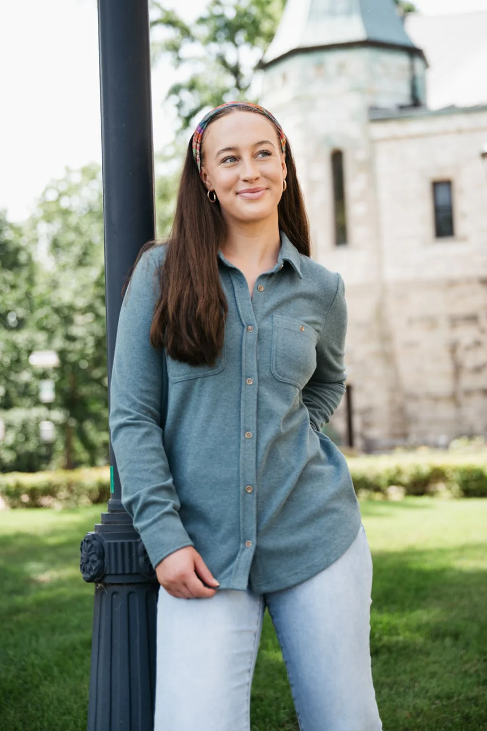Thread & Supply Lewis Soft Luxe Button Up Shirt for Women - Image 19