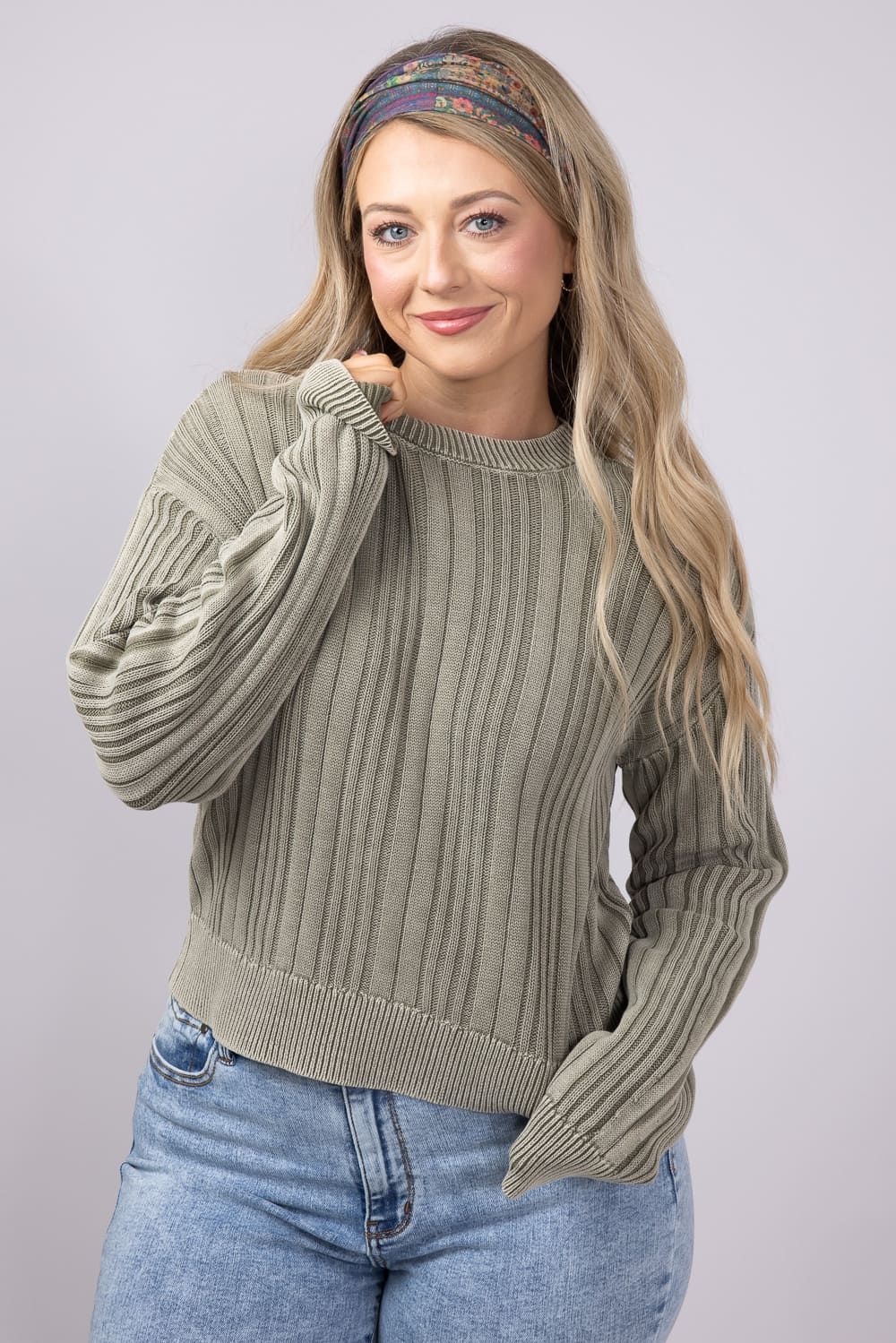 Thread & Supply Lucille Sweater for Women in Desert Sage | T3678SWTW-DESERTSAGE - Image 2