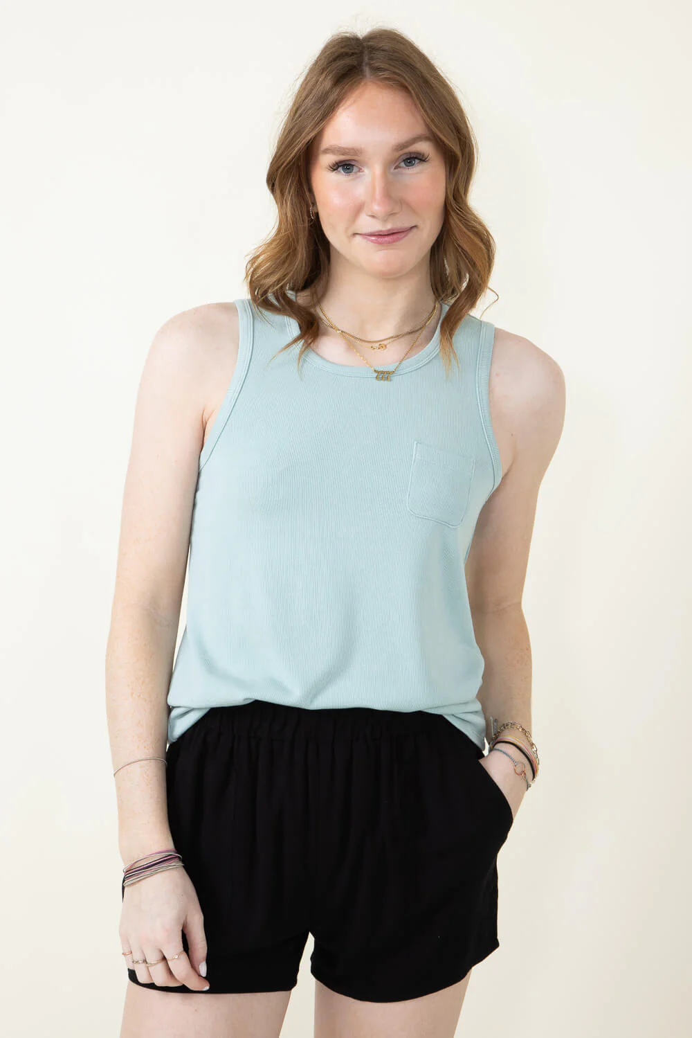 Thread & Supply Naomi Tank Top for Women in Teal | T2484MSTS-TEAL - Image 2