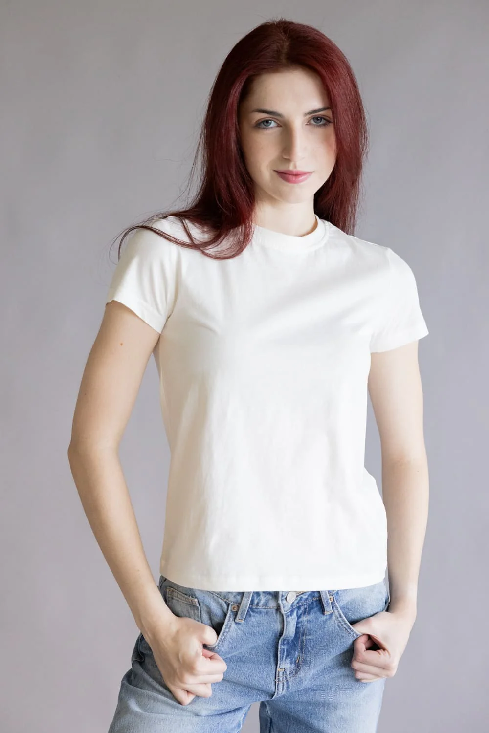 Thread & Supply Natalie Tee for Women in Ivory | T5050CJKTS-IVORY - Image 3