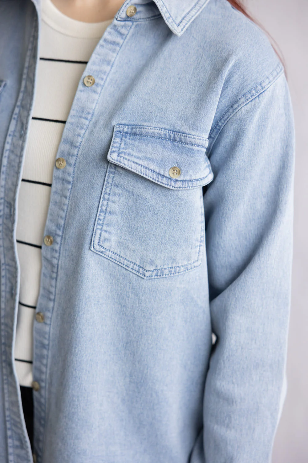 Thread & Supply Rylee Shirt for Women in Denim | T4886TCDTS-DENIM - Image 3