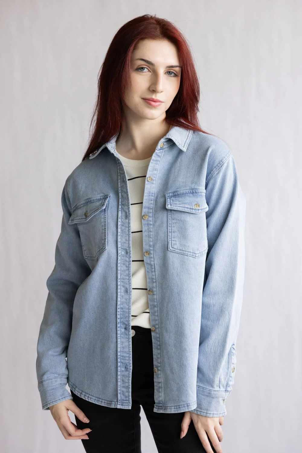 Thread & Supply Rylee Shirt for Women in Denim | T4886TCDTS-DENIM - Image 6