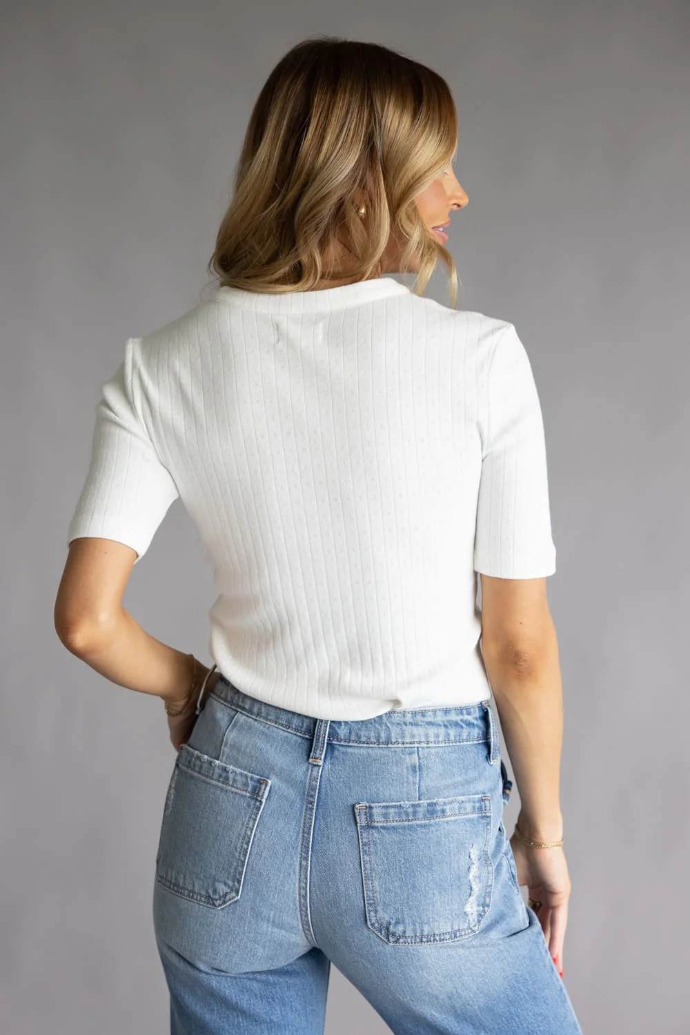 Thread & Supply Sage Top for Women in Ivory | T5274PCKTS-IVORY - Image 4