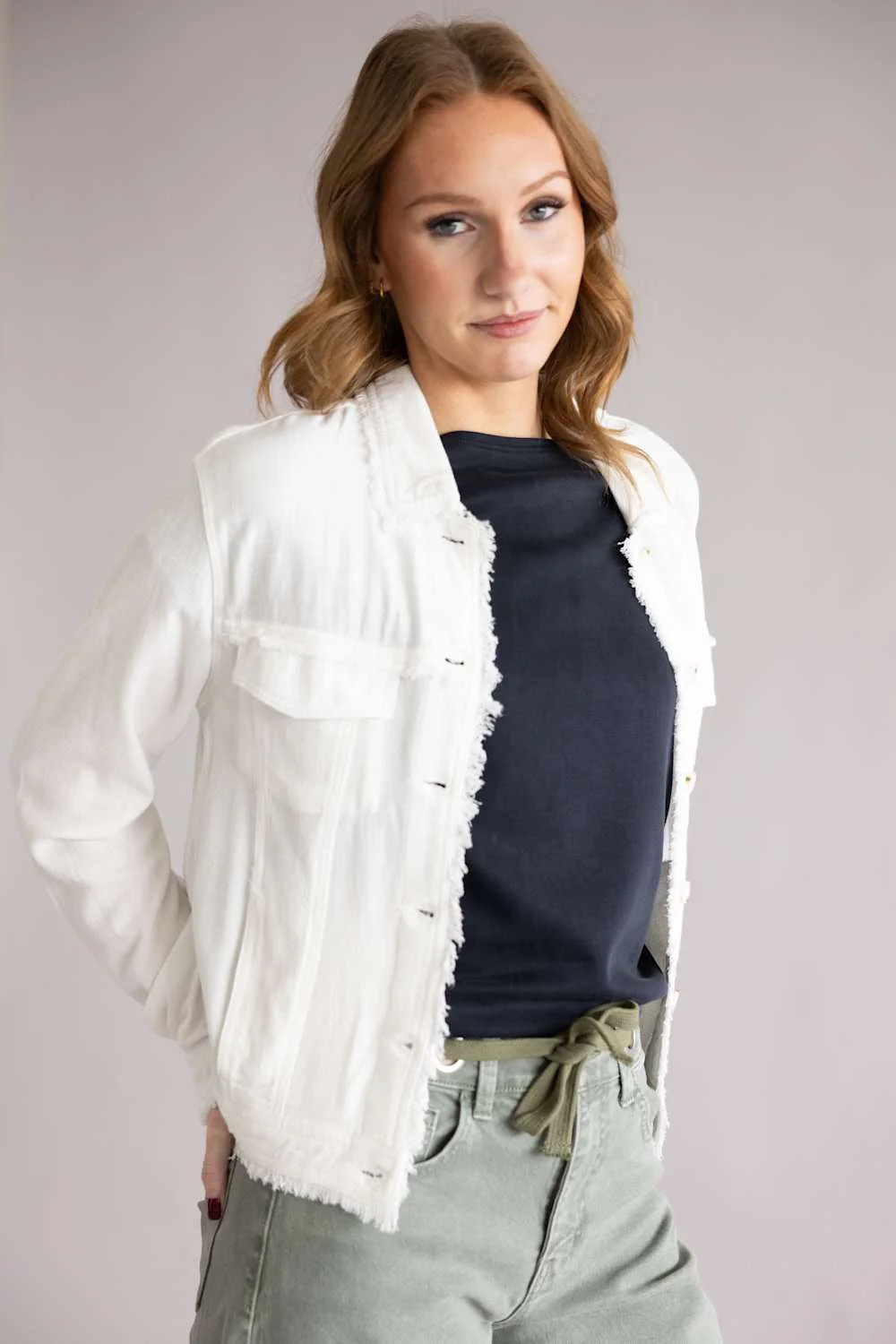Thread & Supply Sakura Jacket for Women in White | J3783LWLTS-WHITE - Image 2