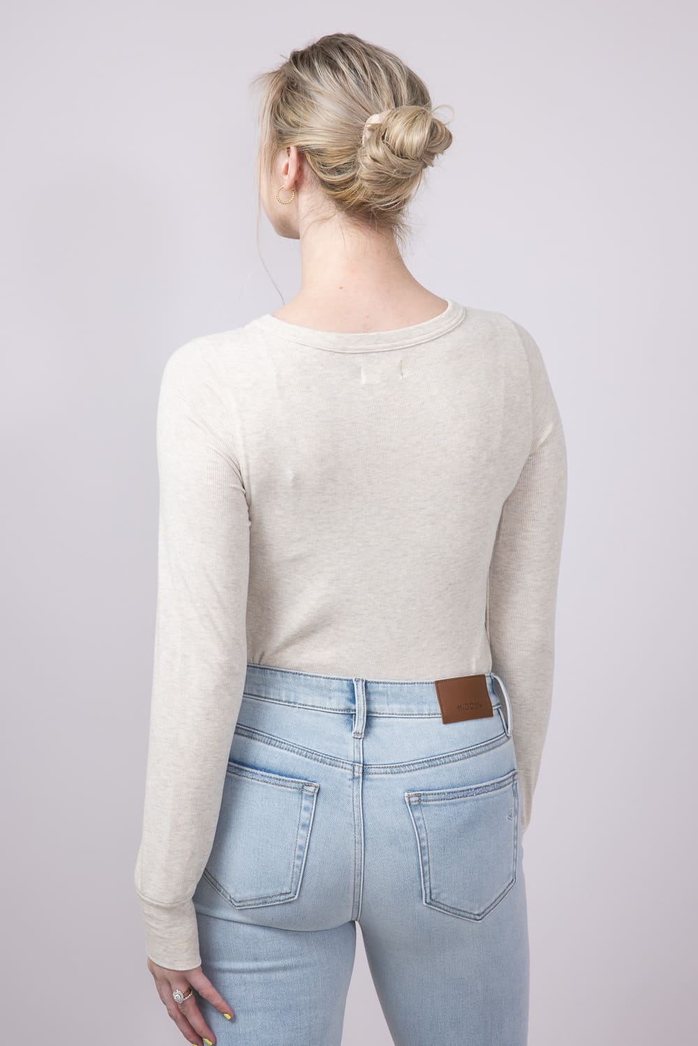 Thread & Supply Stacy Shirt for Women in Sand | T1390MSTS-SANDHEATHER - Image 2