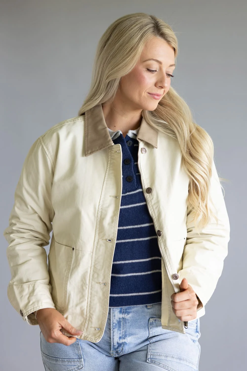 Thread & Supply Zola Jacket for Women in Ecru | J3509CTS-ECRU - Image 4