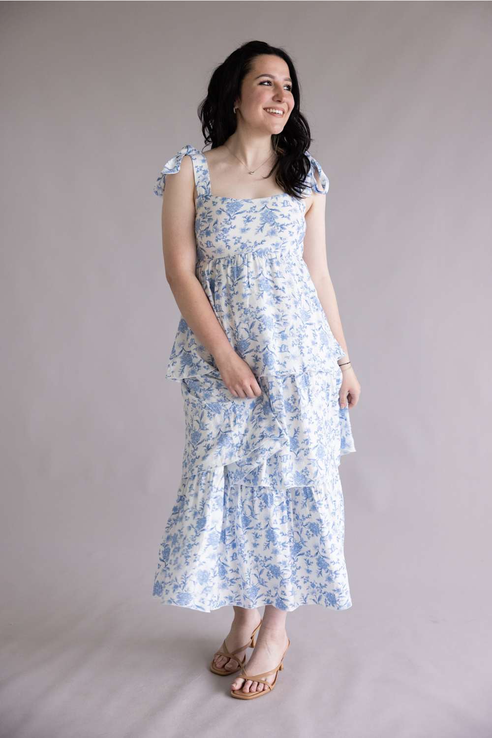 Tiered Floral Maxi Dress for Women - Image 2