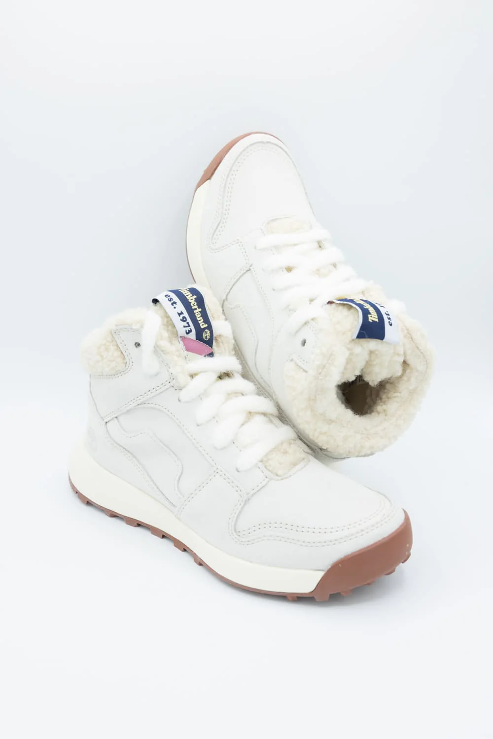Timberland Retro Swift High-Top Sneakers for Women in White | TB0A431JEUP - Image 2