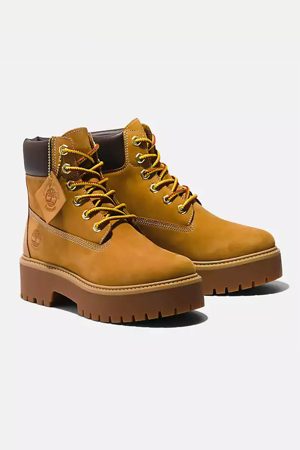 Timberland Stone Street Combat Booties for Women in Brown | TB1A5RJD231 - Image 5