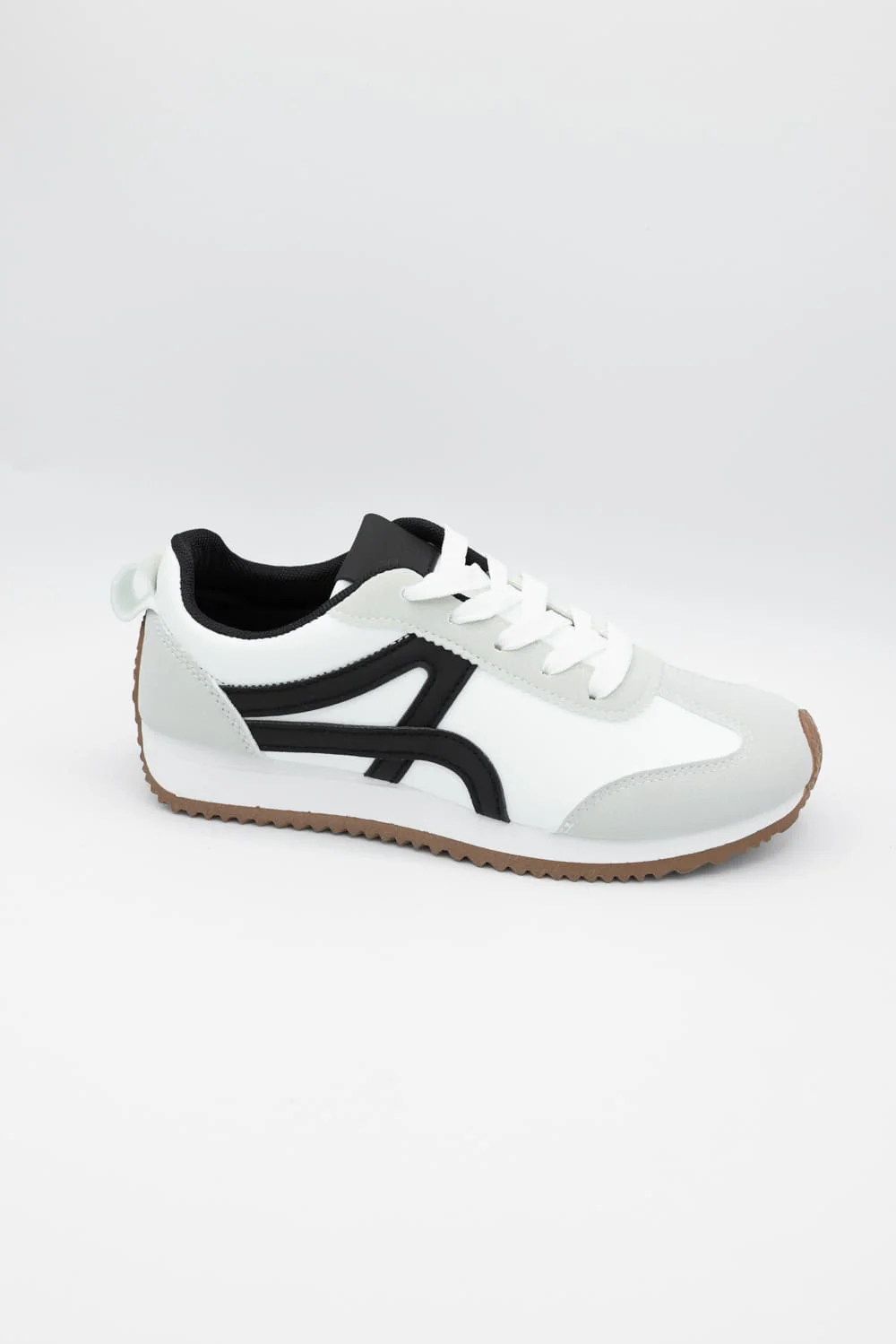 Top Moda Anki Sneakers for Women in White/Black | ANKI1-WHITE - Image 3