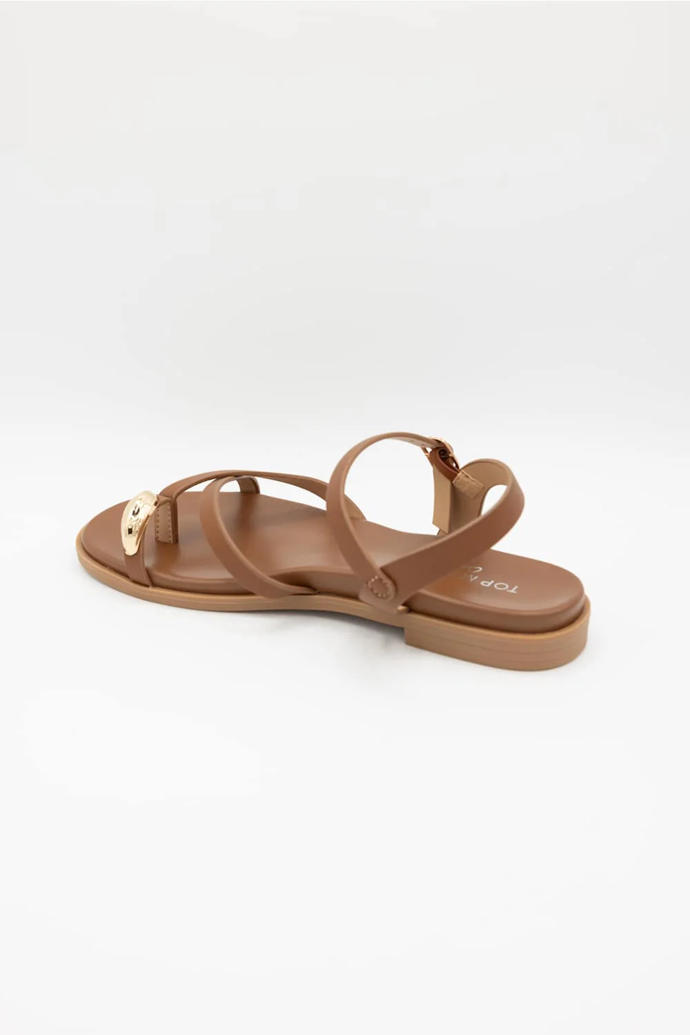 Top Moda Melrose Toe Loop Sandals for Women in Tan | MELROSE-1 TAN - Image 3