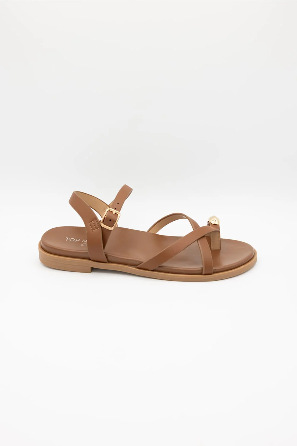 Top Moda Melrose Toe Loop Sandals for Women in Tan | MELROSE-1 TAN - Image 4