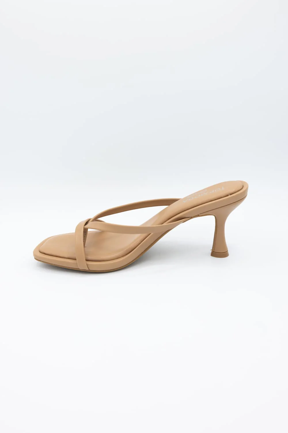 Top Moda Selena Kitten Heels for Women in Camel | SELENA-52 CAMEL - Image 3