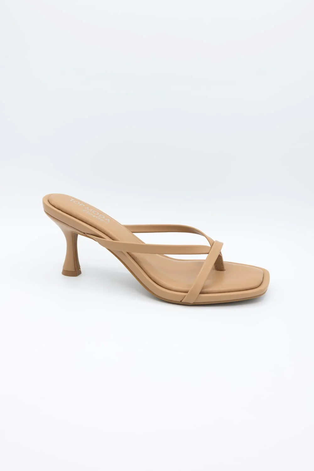 Top Moda Selena Kitten Heels for Women in Camel | SELENA-52 CAMEL - Image 5