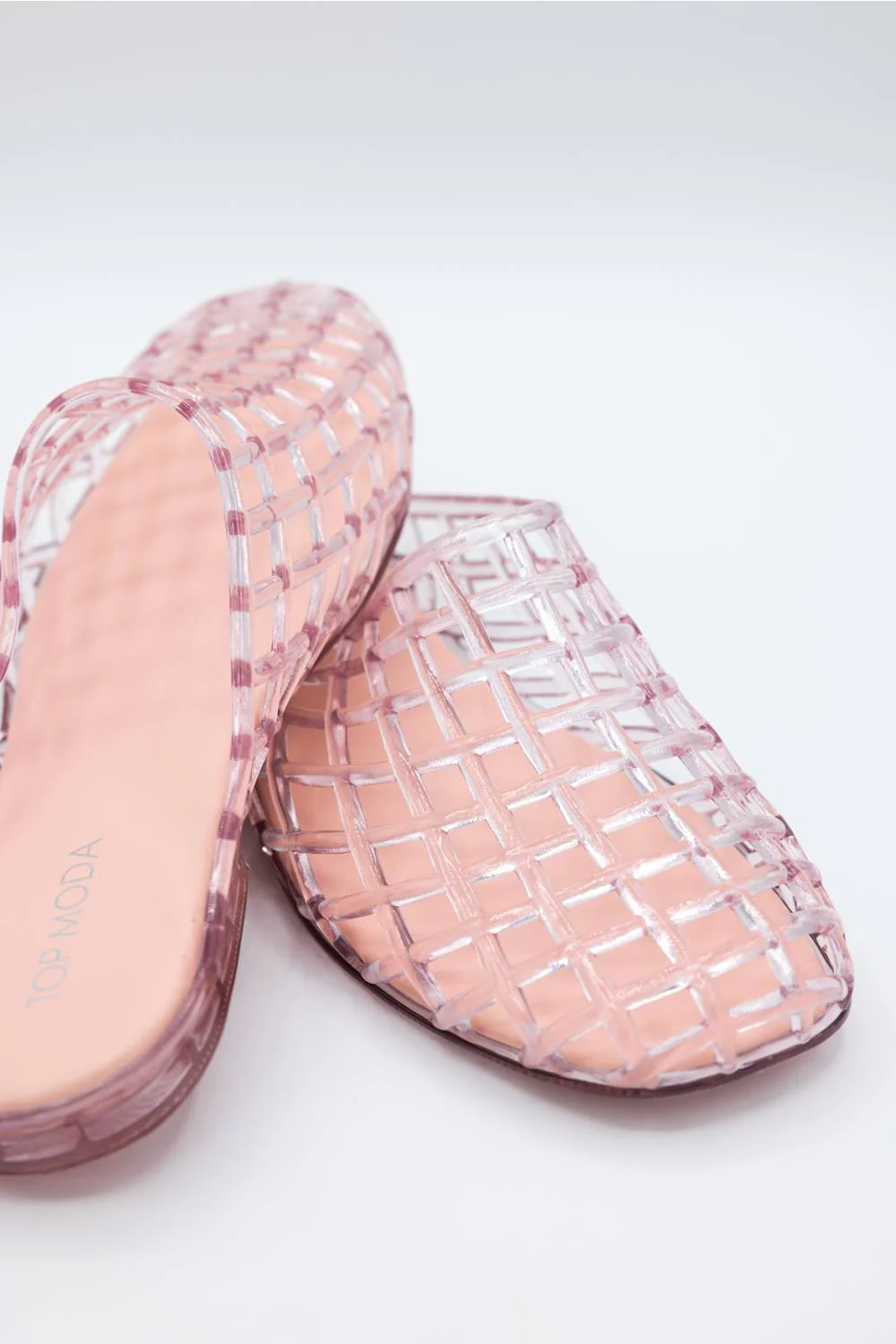 Top Moda Solar Jellie Slides for Women in Pink | LADY-PINK - Image 2