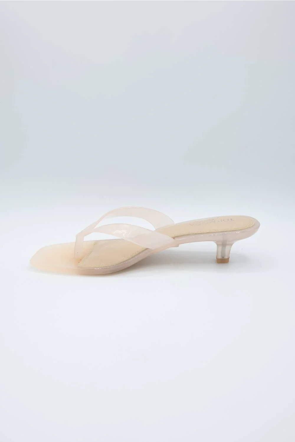 Top Moda Violet Jellie Kitten Heels for Women in Nude | VIOLET-1-NUDE - Image 3