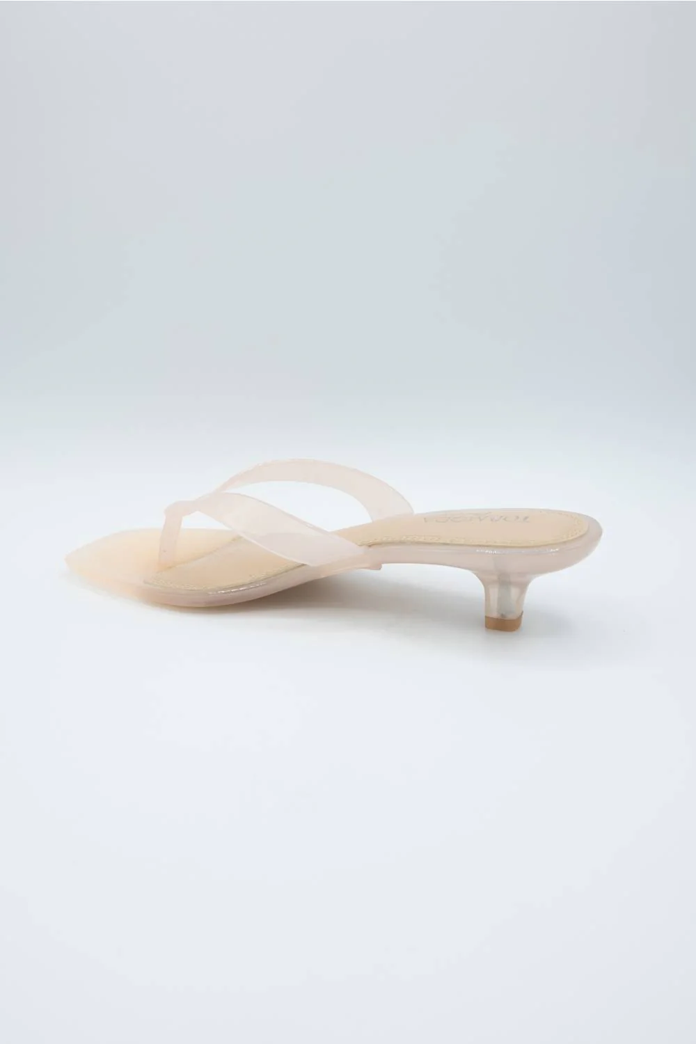 Top Moda Violet Jellie Kitten Heels for Women in Nude | VIOLET-1-NUDE - Image 4
