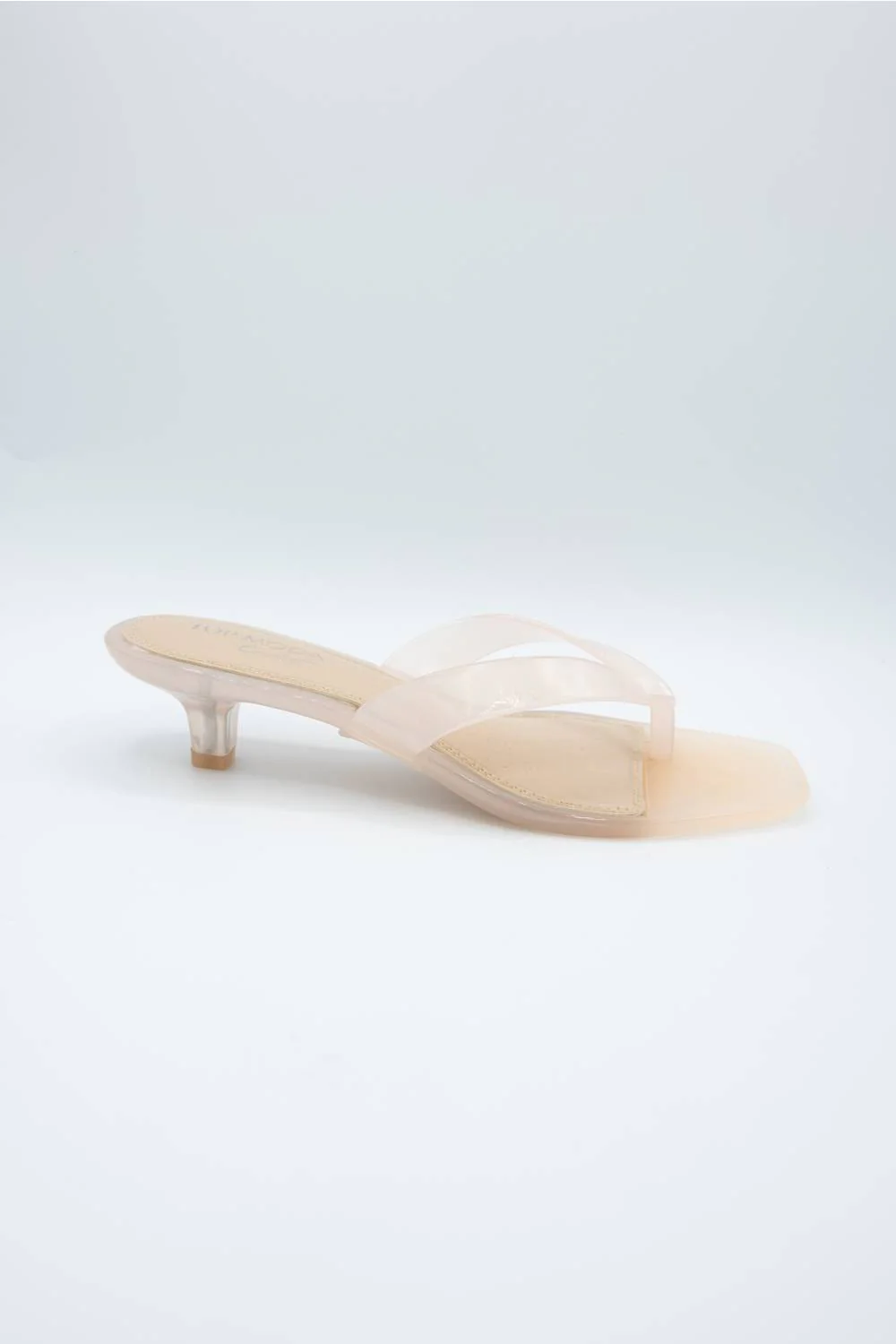 Top Moda Violet Jellie Kitten Heels for Women in Nude | VIOLET-1-NUDE - Image 5