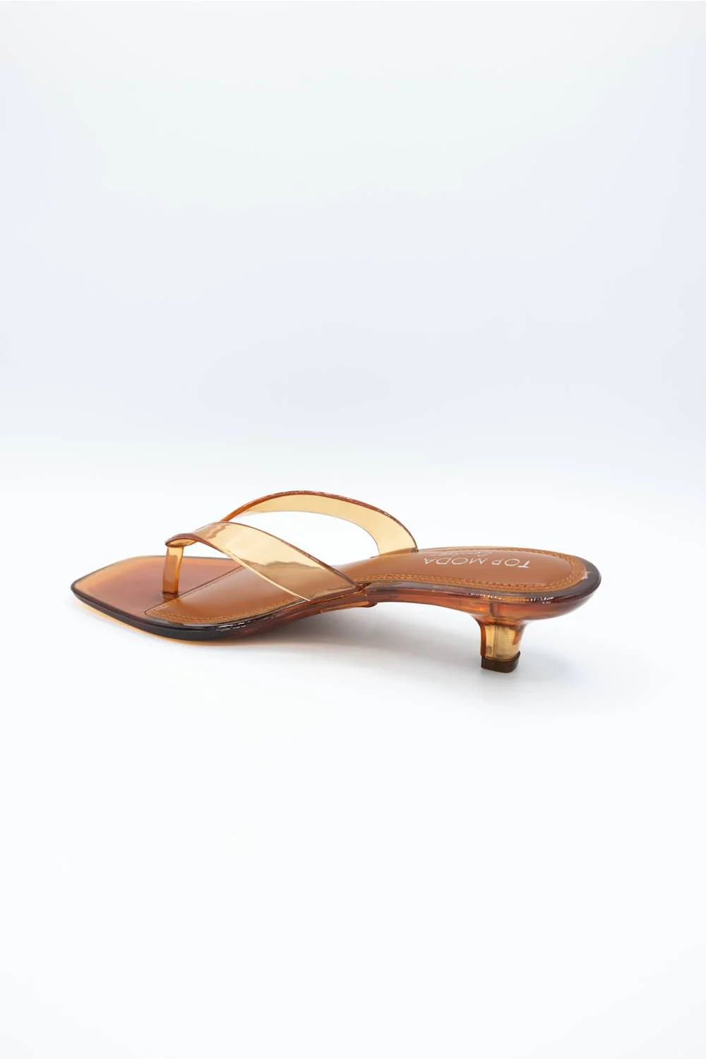 Top Moda Violet Jellie Kitten Heels for Women in Tan | VIOLET-1-TAN - Image 3