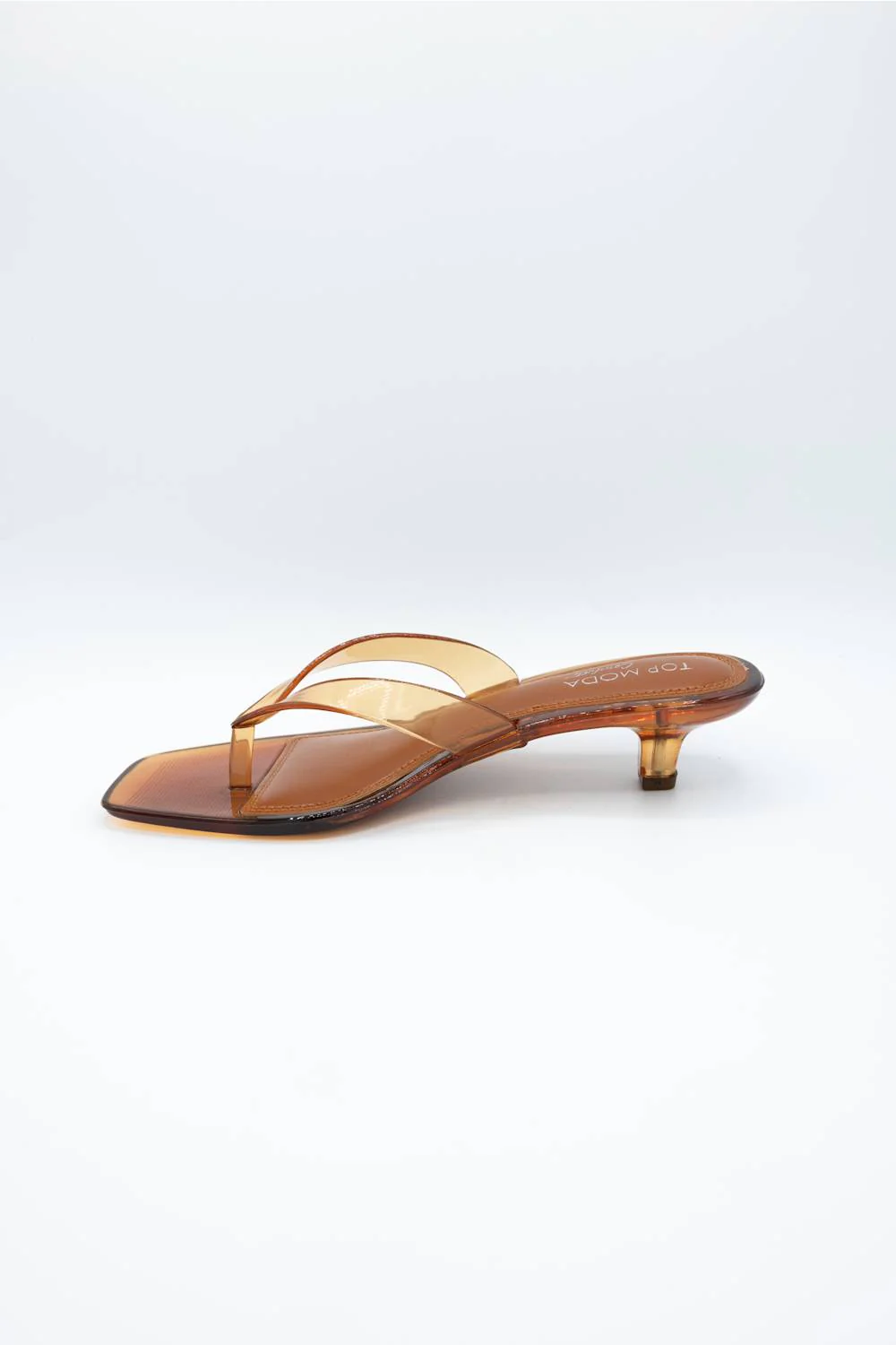 Top Moda Violet Jellie Kitten Heels for Women in Tan | VIOLET-1-TAN - Image 4