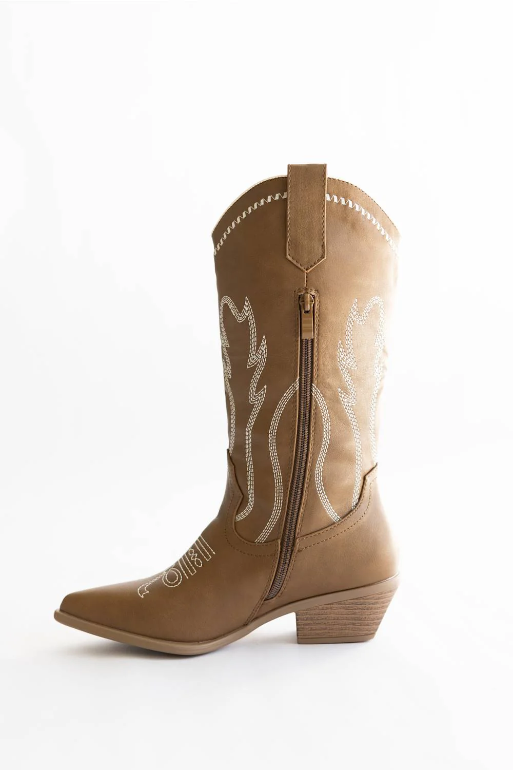 Top Moda Willa Bow Cowgirl Boots for Women in Camel | WILLA-32 - Image 3