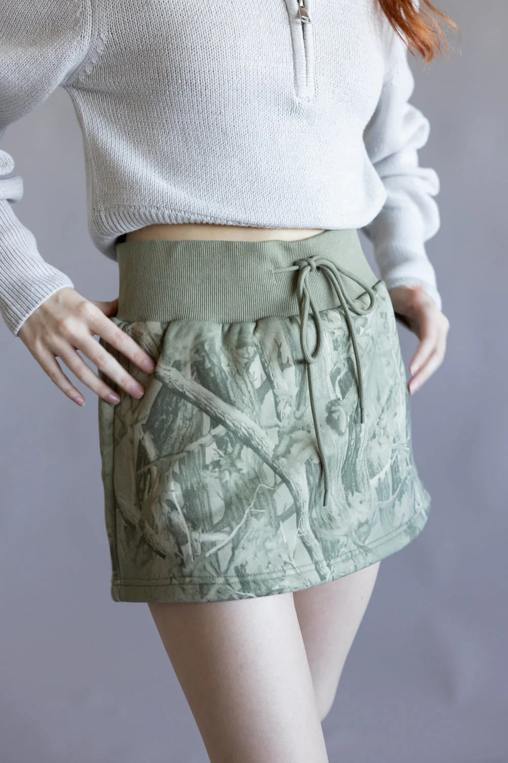 Tree Camo Mini Skort for Women in Sage Camo  | IS5761-SAGECAMO - Image 4
