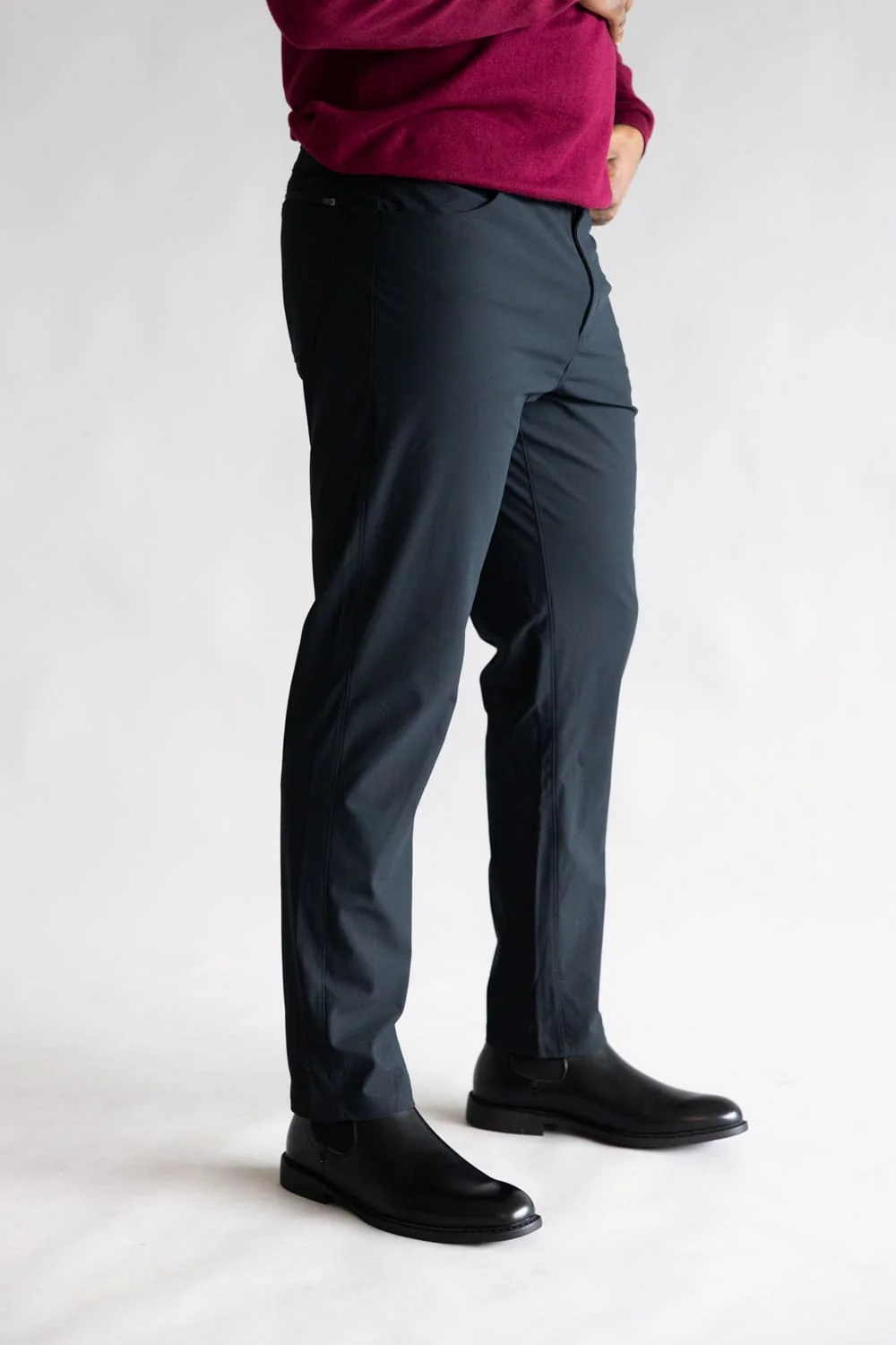 Tricot Prime Time Performance Pants for Men in Black | PM72269-BLACK - Image 4