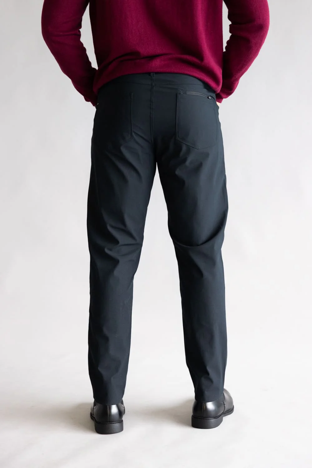 Tricot Prime Time Performance Pants for Men in Black | PM72269-BLACK - Image 5