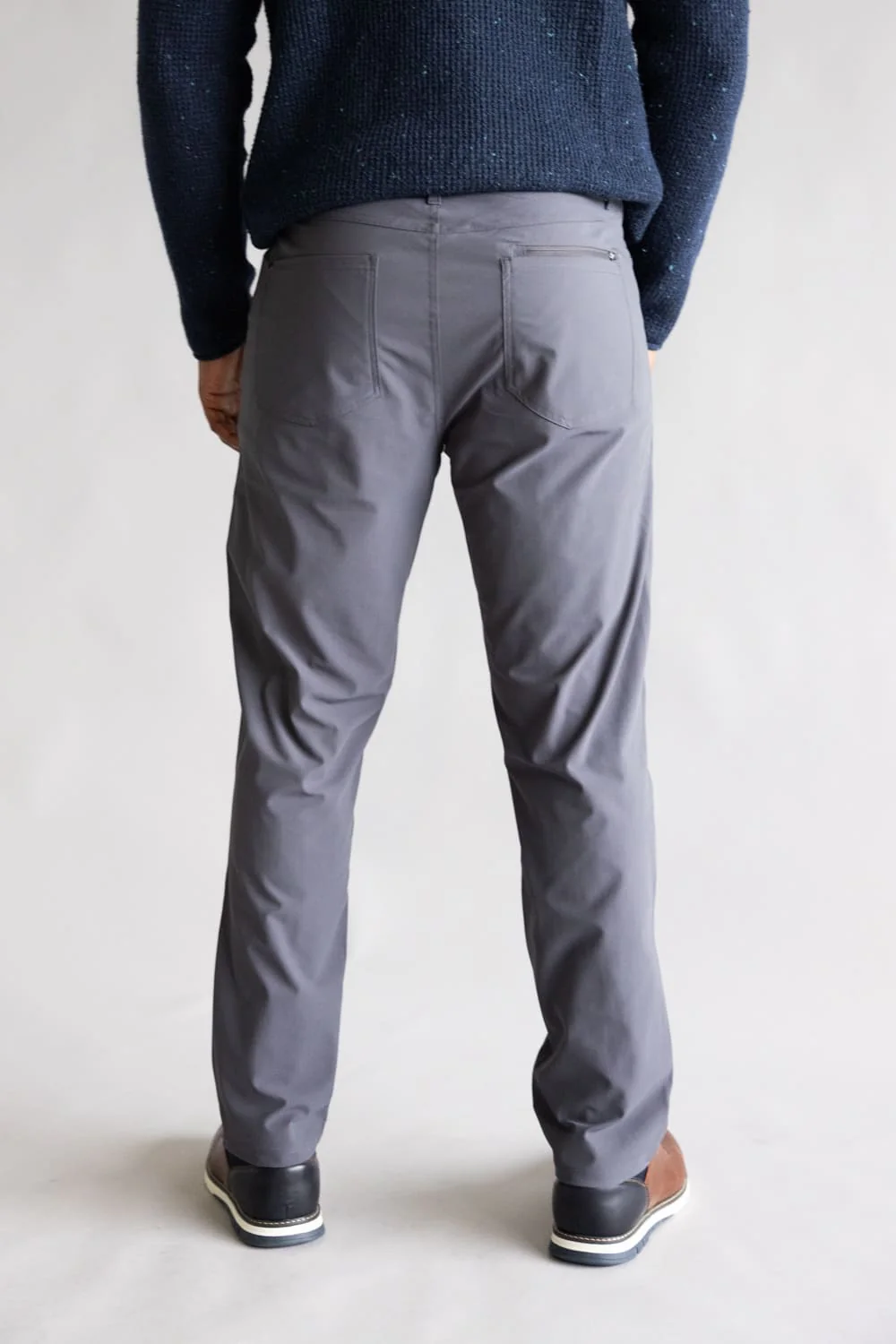 Tricot Prime Time Performance Pants for Men in Iron | PM72269-BLACKENED PEARL - Image 4