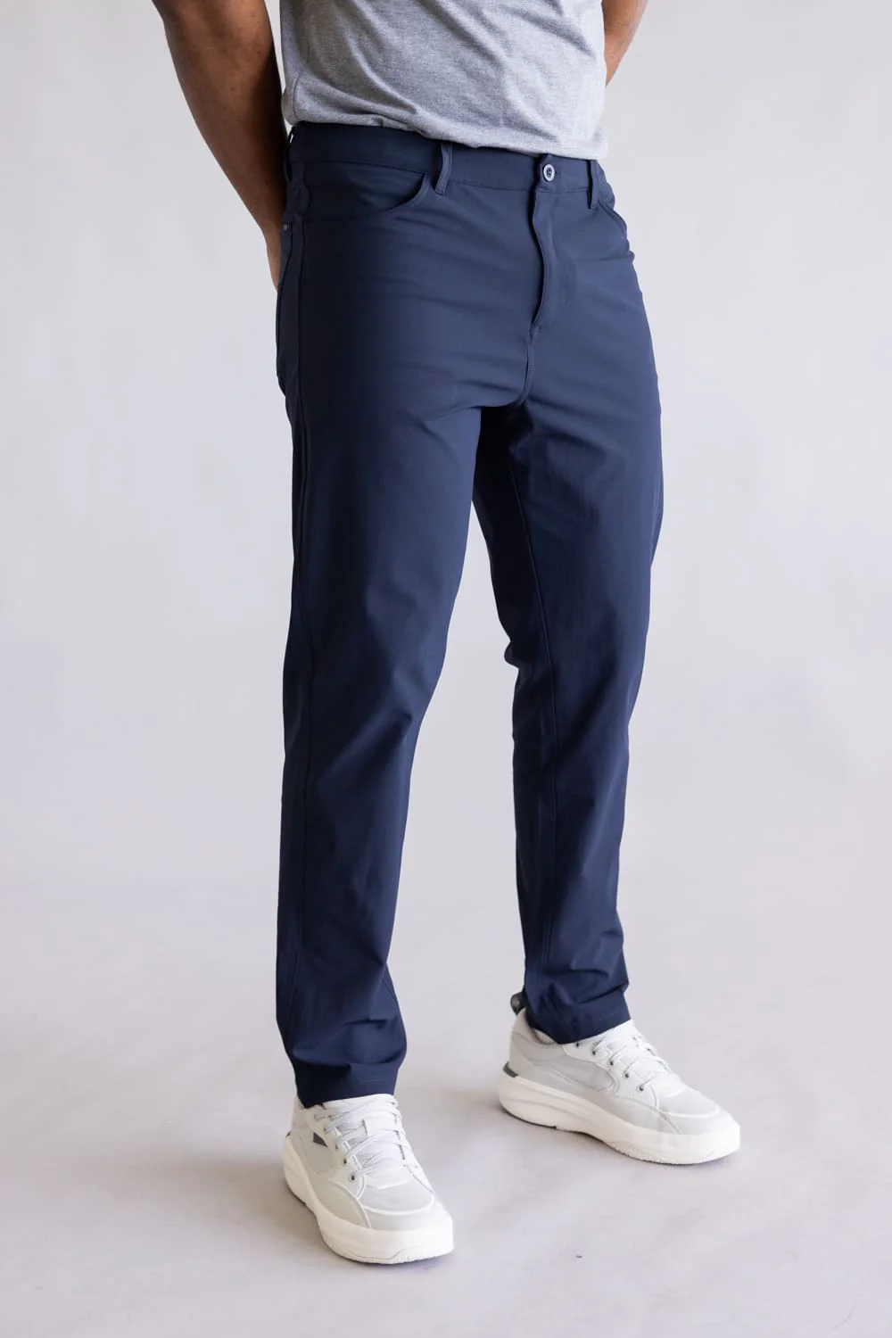 Tricot Prime Time Performance Pants for Men in Navy | PM72269-TRUENAVY - Image 4