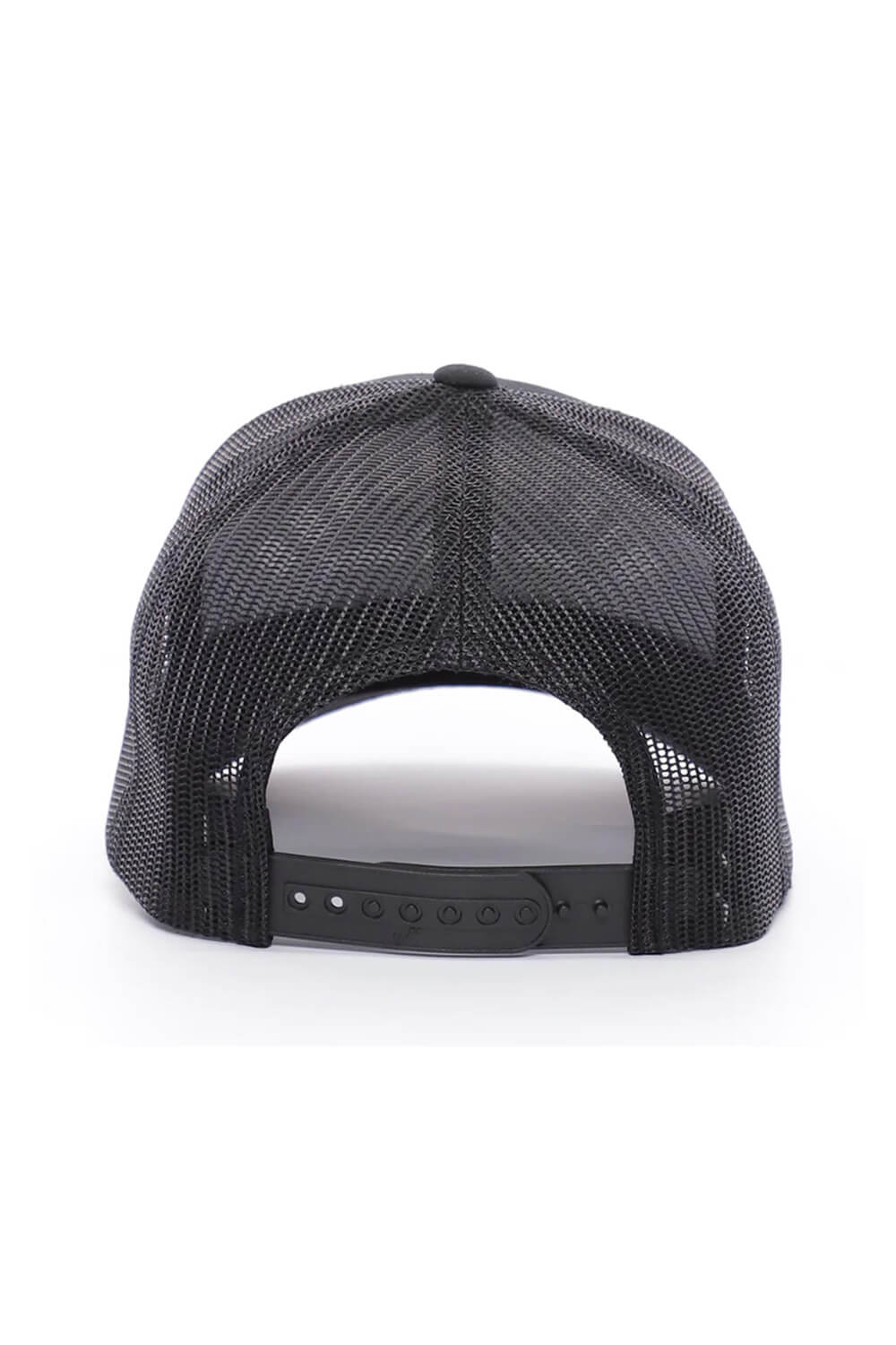 Troll Co. DCHM Embroidered Curved Brim Trucker Hat for Men in Black | TC0082-BLACK - Image 4