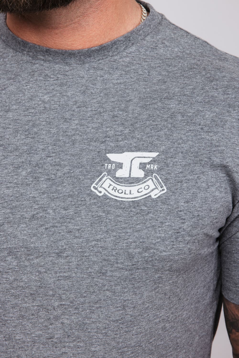 Troll Co Haggler T-Shirt for Men in Charcoal | TC2248-CHAR - Image 3