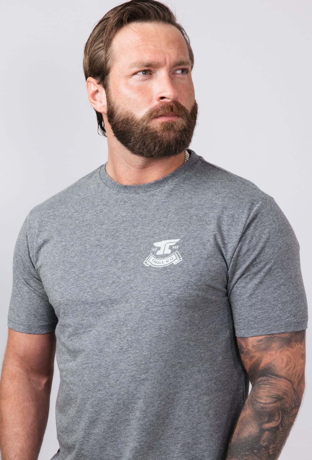 Troll Co Haggler T-Shirt for Men in Charcoal | TC2248-CHAR - Image 4