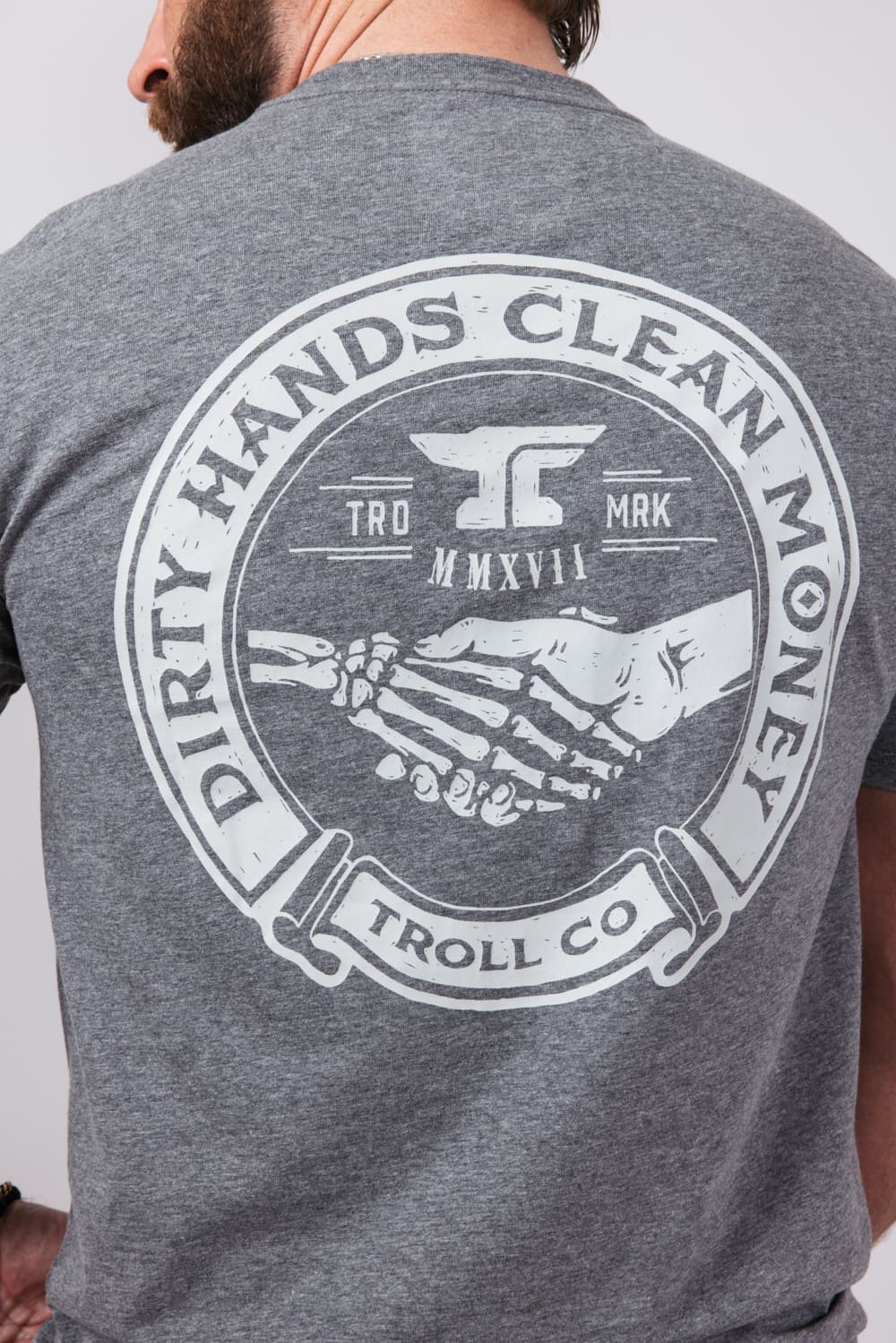 Troll Co Haggler T-Shirt for Men in Charcoal | TC2248-CHAR - Image 5