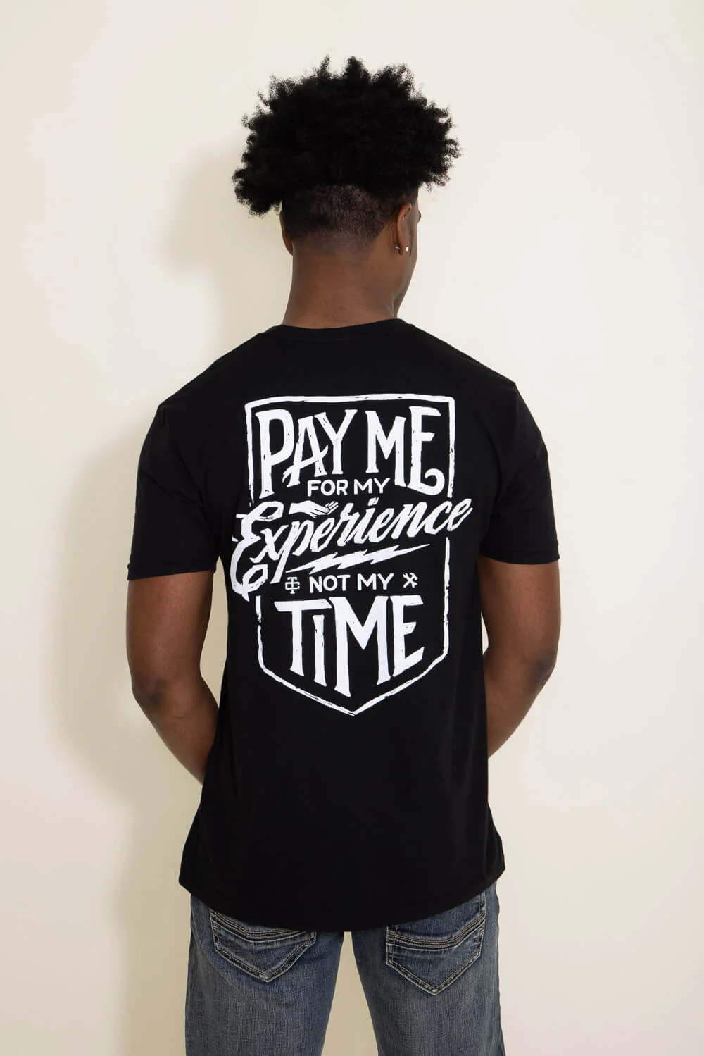Troll Co Pay Me T-Shirt for Men in Black | TC0585-BLACK - Image 3