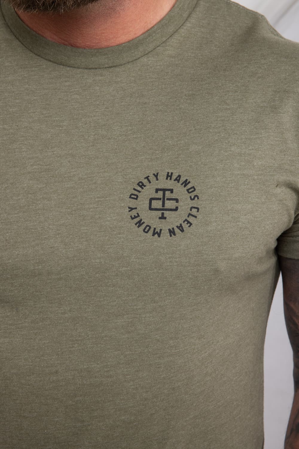Troll Co Twisting Wrenches T-Shirt for Men in Green | TC1588-MILGRN - Image 4