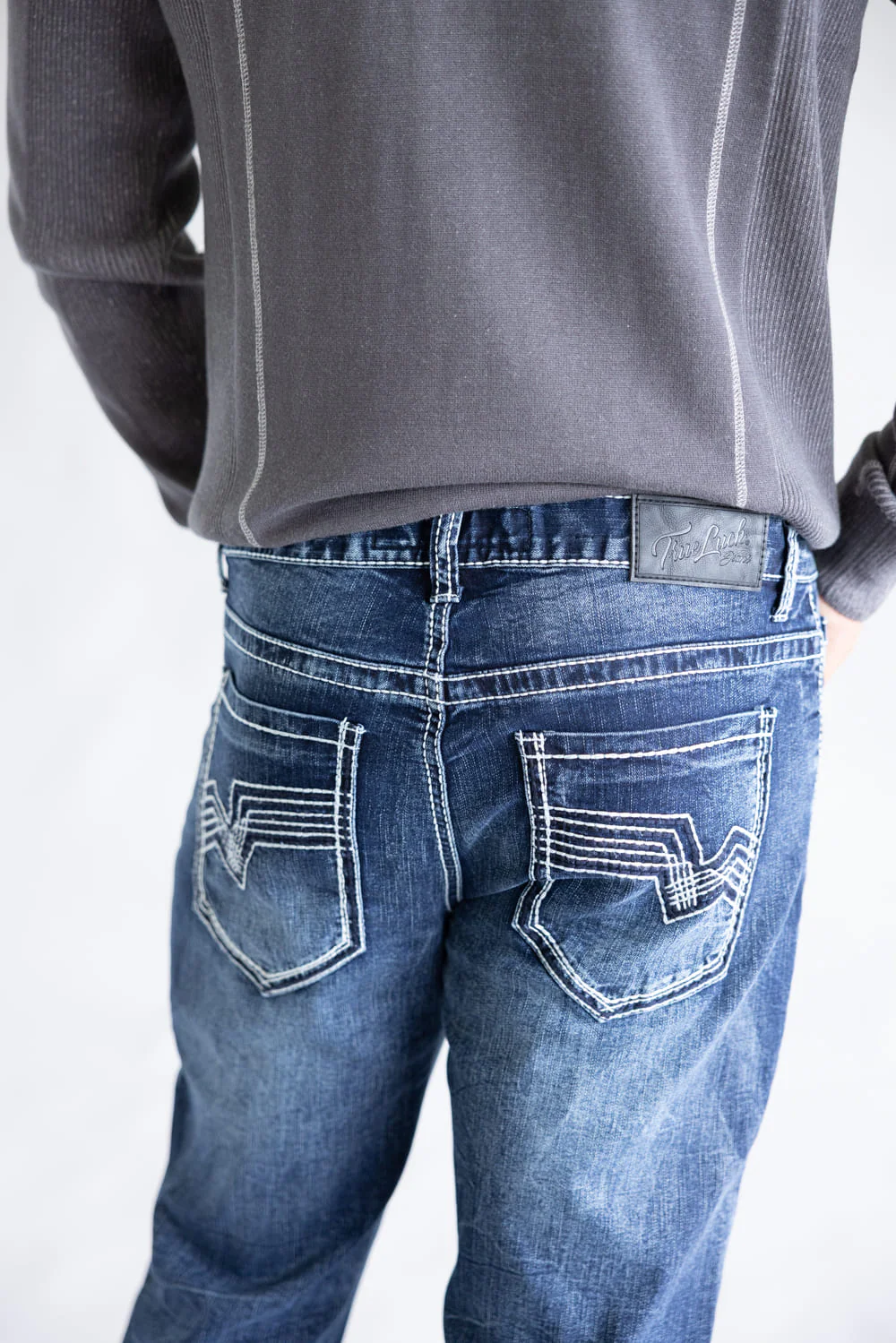 True Luck Bo Bootcut Stretch Jeans for Men | TL22031607 - Image 4