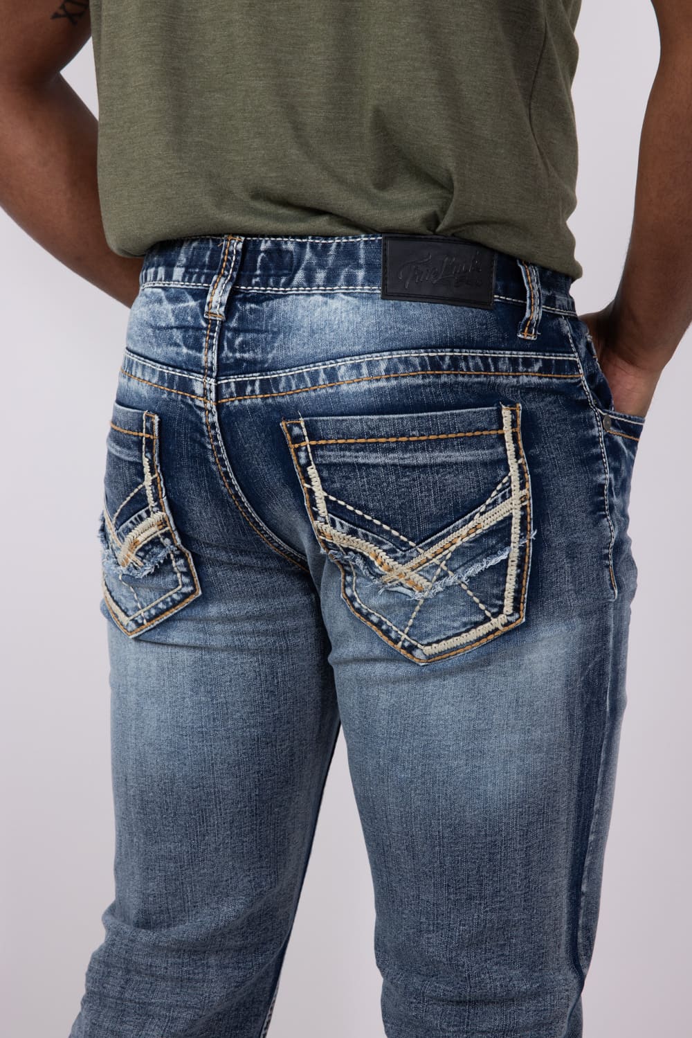 True Luck Cuyler Bootcut Jeans for Men | TL24012341 - Image 3