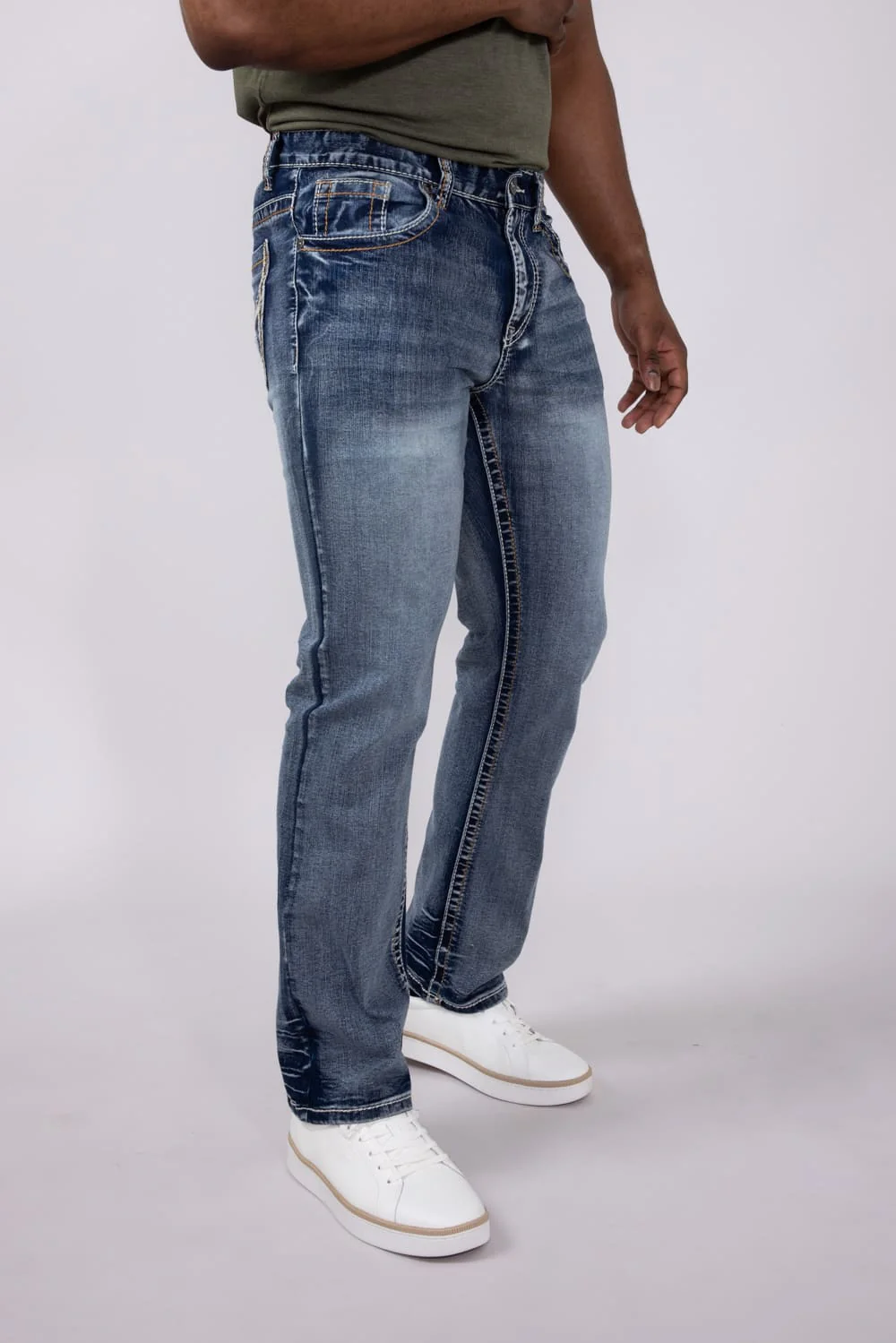 True Luck Cuyler Bootcut Jeans for Men | TL24012341 - Image 4