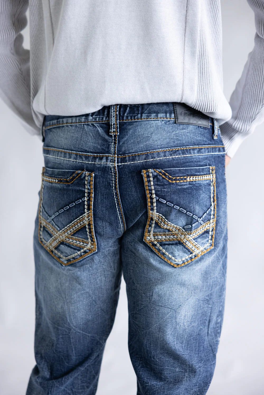 True Luck Dow Bootcut Stretch Jeans for Men | TL24012302 - Image 4