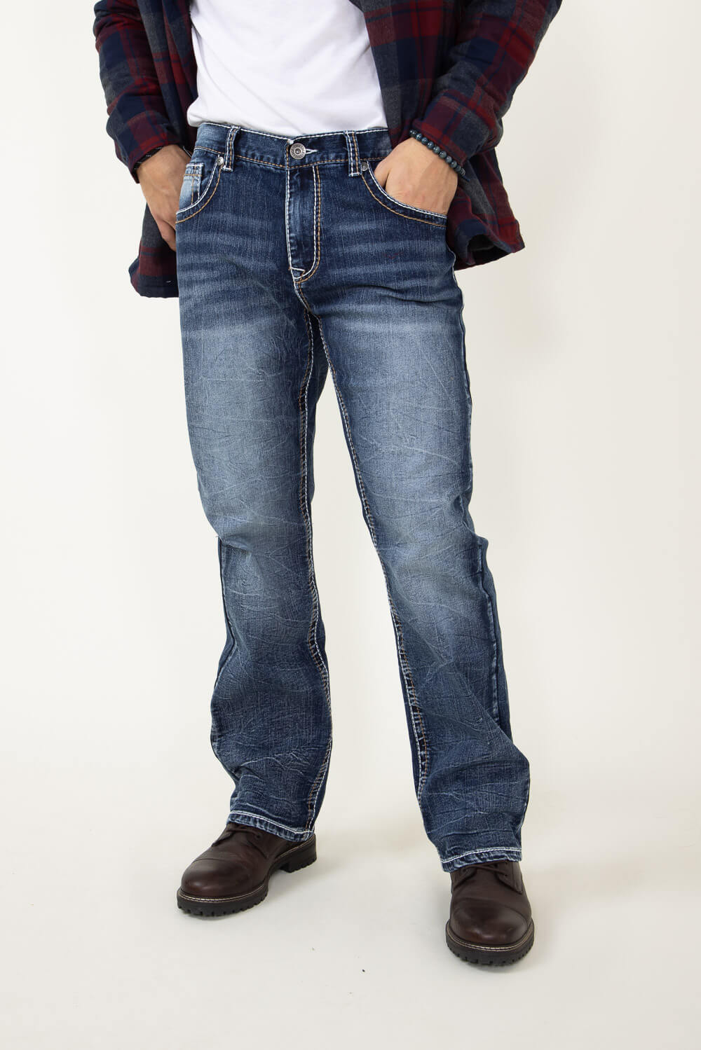 True Luck Gunnar Bootcut Jeans for Men | TL21092904 - Image 2