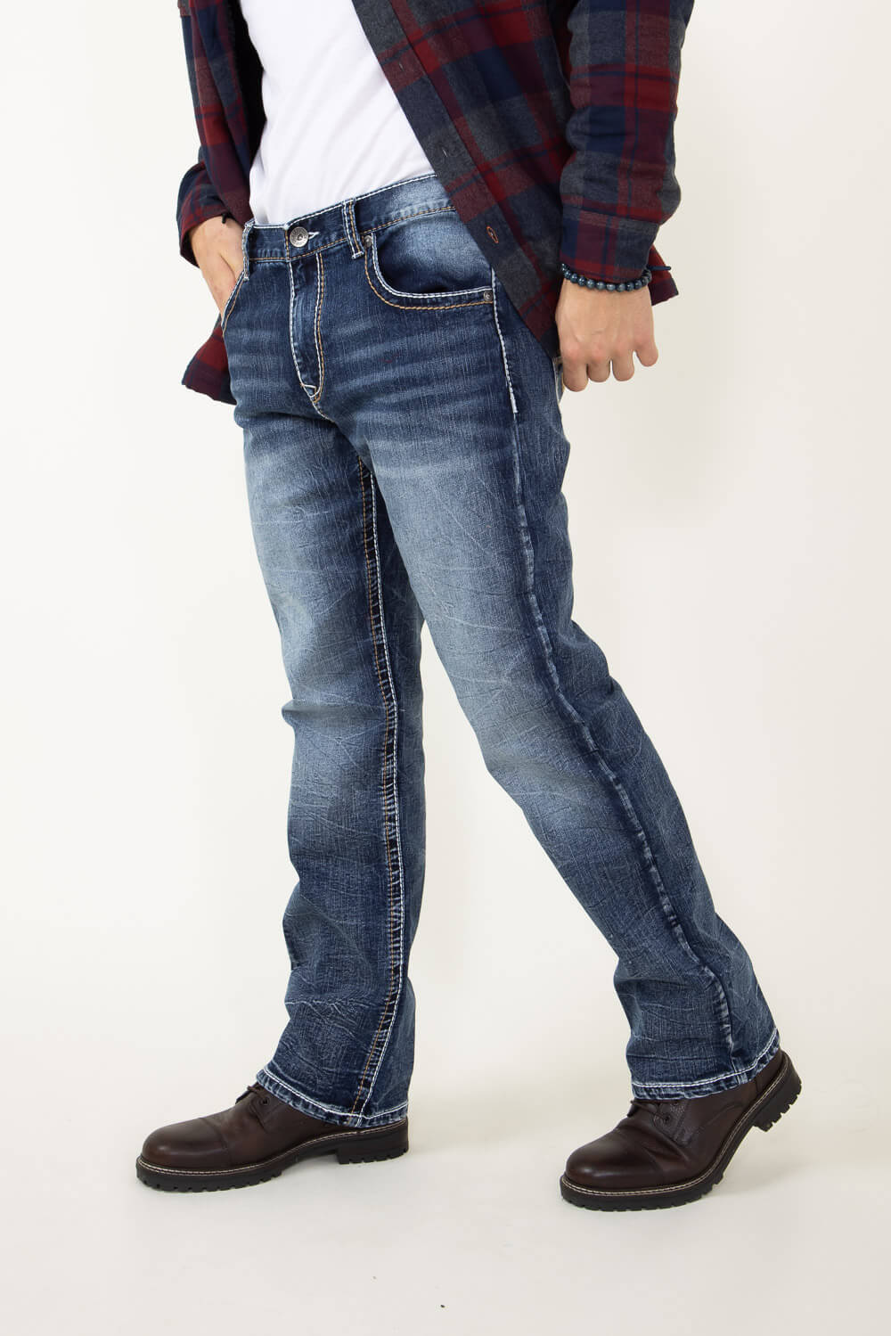 True Luck Gunnar Bootcut Jeans for Men | TL21092904 - Image 3