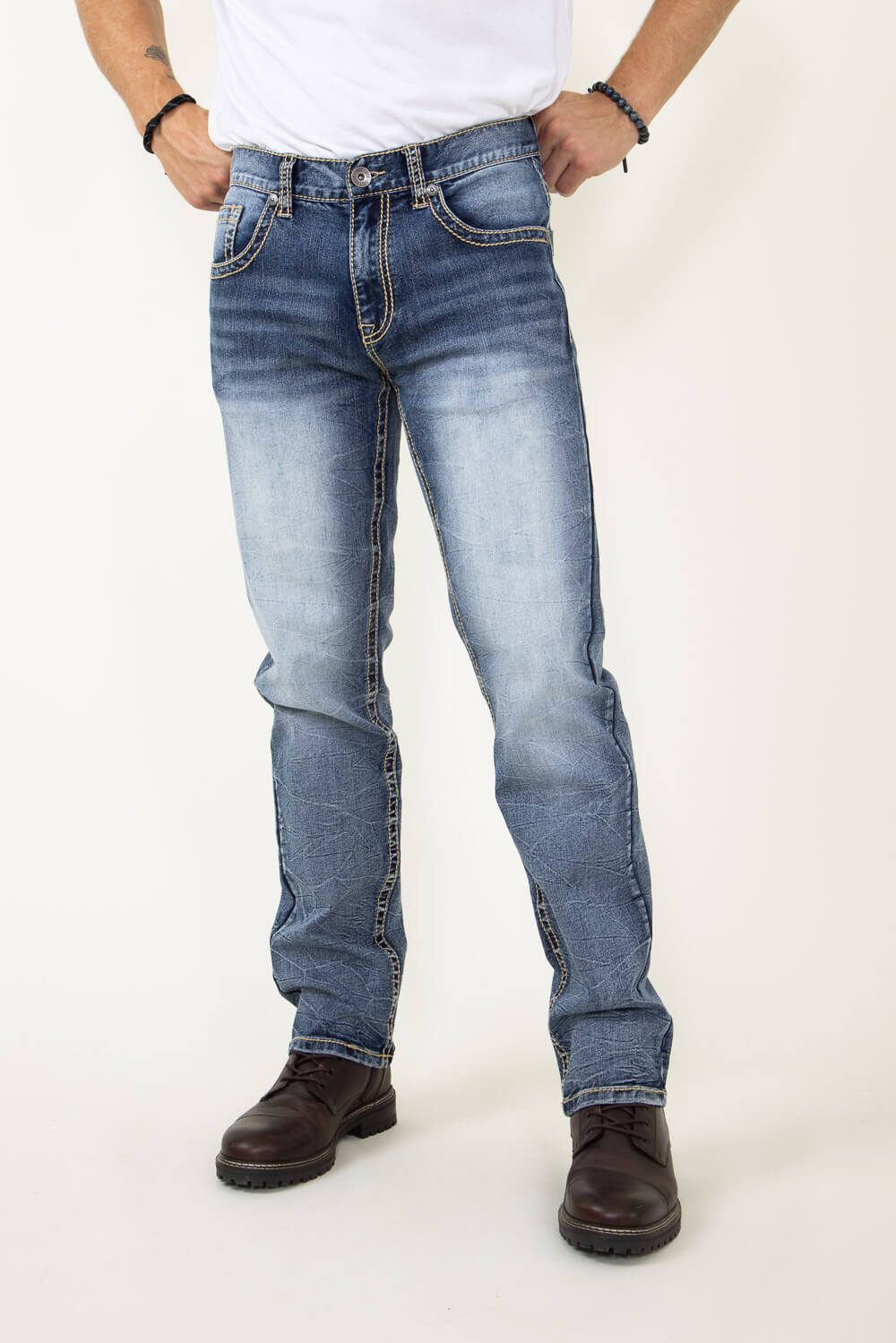 True Luck Hiroki Straight Jeans for Men | TL21092918 - Image 2