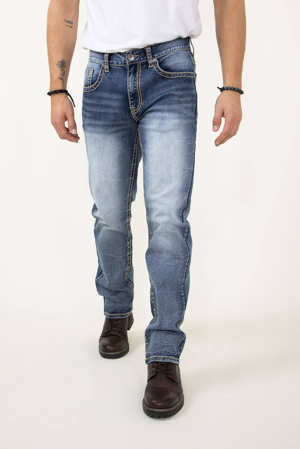 True Luck Hiroki Straight Jeans for Men | TL21092918 - Image 5