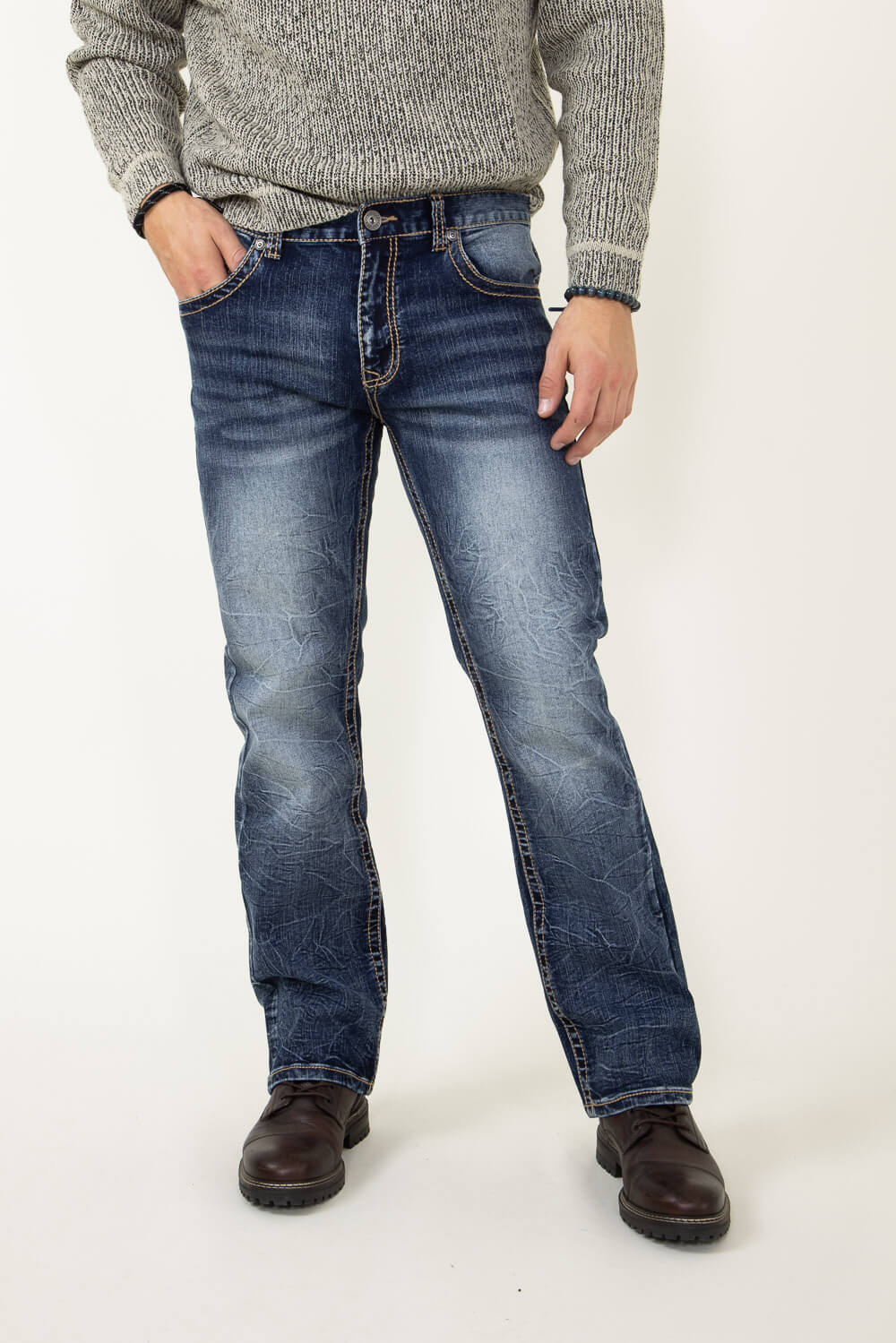 True Luck Jayden Bootcut Jeans for Men | TL20152108 - Image 2