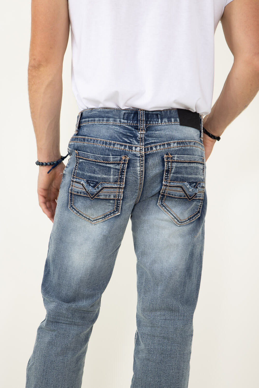 True Luck Arlington Bootcut Stretch Jeans for Men | TL17150019 - Image 4